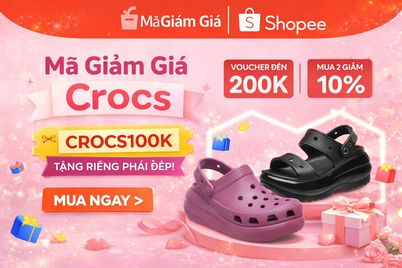 Voucher Shopee – Giảm Tối Đa 200.000đ – Mua 2 Giảm 10%